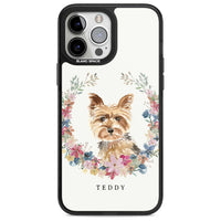 Personalised Yorkshire Terrier Floral Portrait
