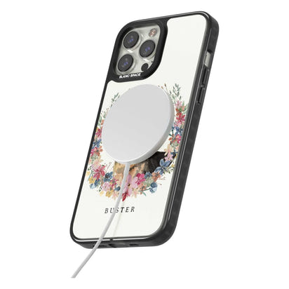 Personalised German Shepherd Floral Portrait