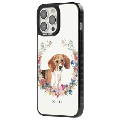 Personalised Beagle Floral Portrait