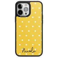 Personalised Yellow Polka Dot