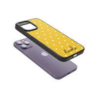 Personalised Yellow Polka Dot