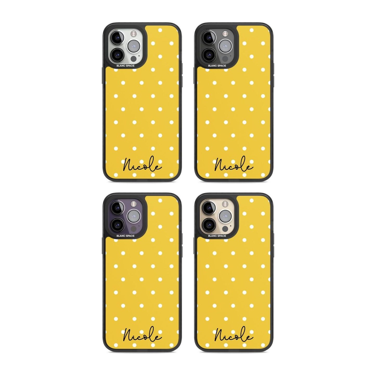 Personalised Yellow Polka Dot