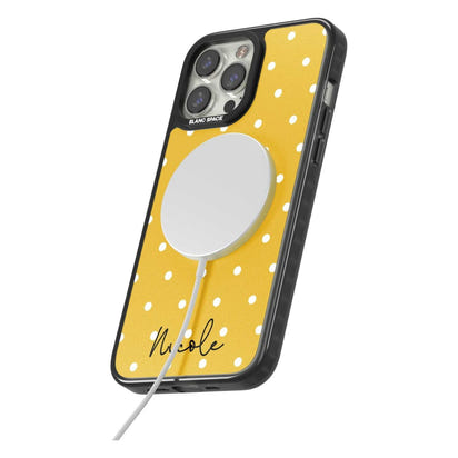 Personalised Yellow Polka Dot