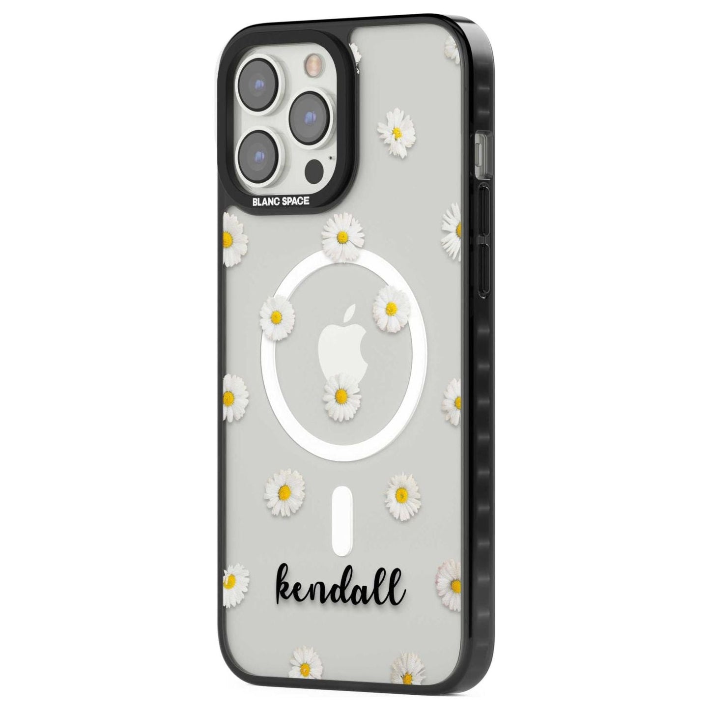 Personalised White Daisies & Cursive