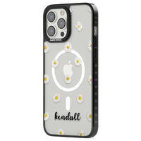 Personalised White Daisies & Cursive