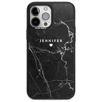 Personalised Black Marble