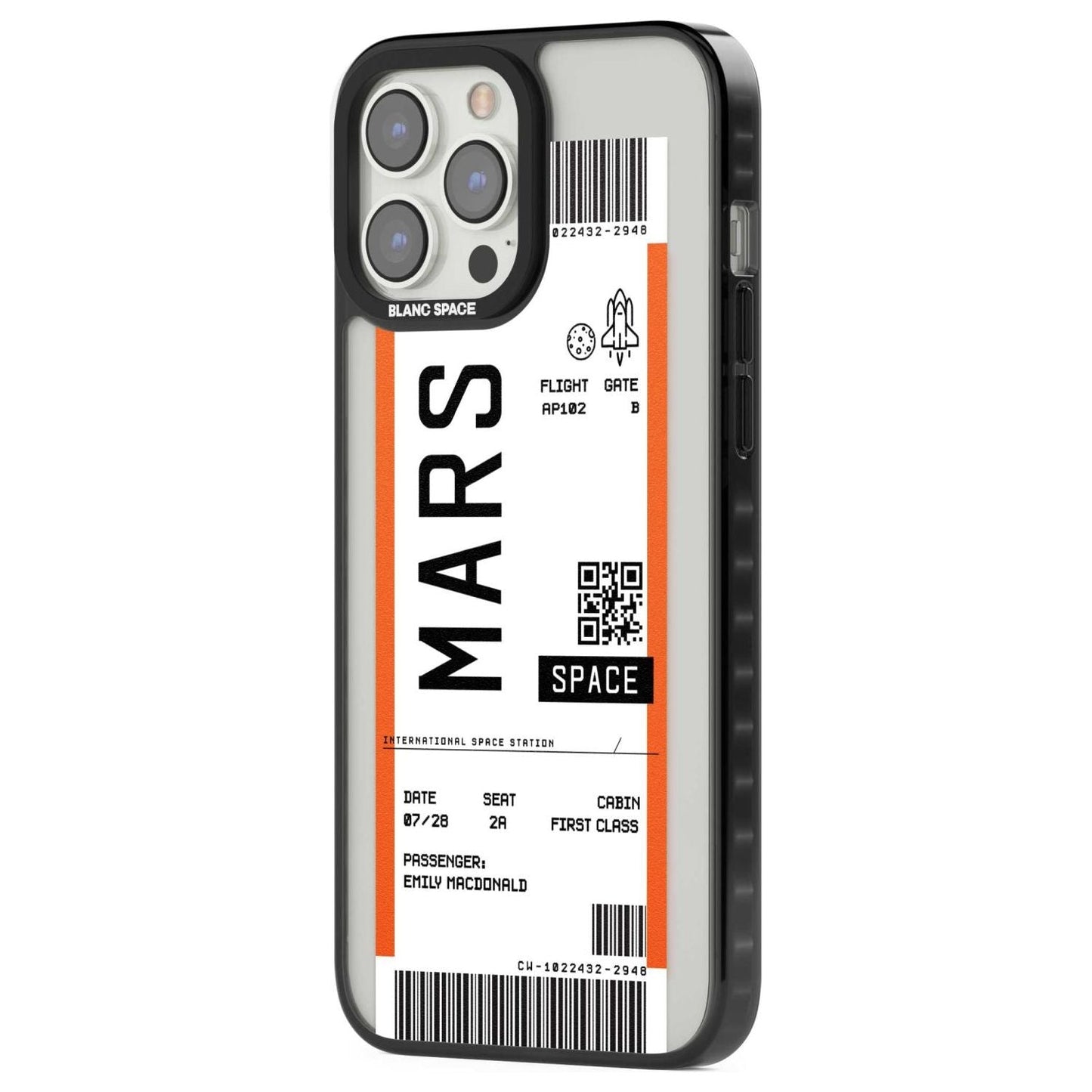 Personalised Mars Travel Ticket