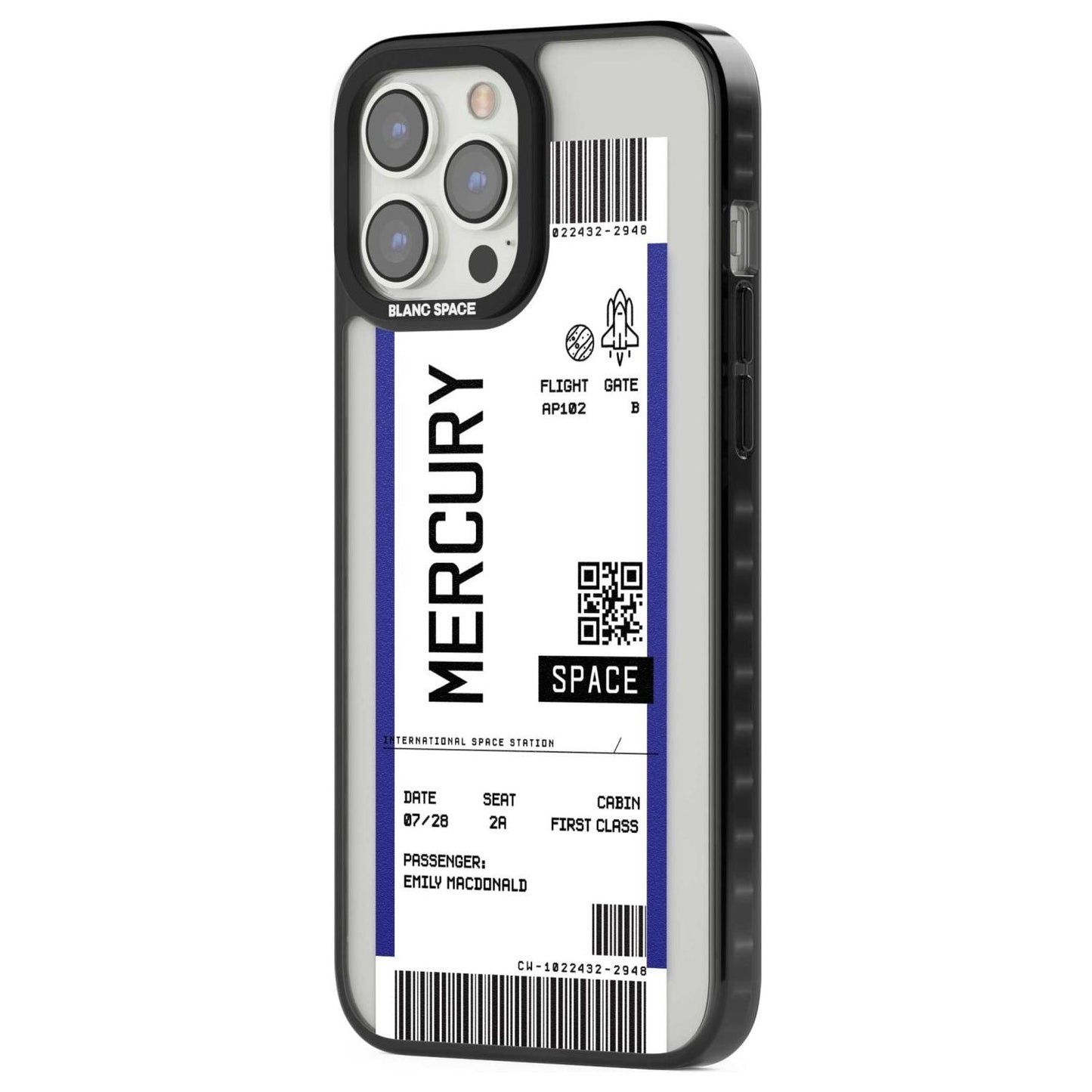 Personalised Mercury Travel Ticket