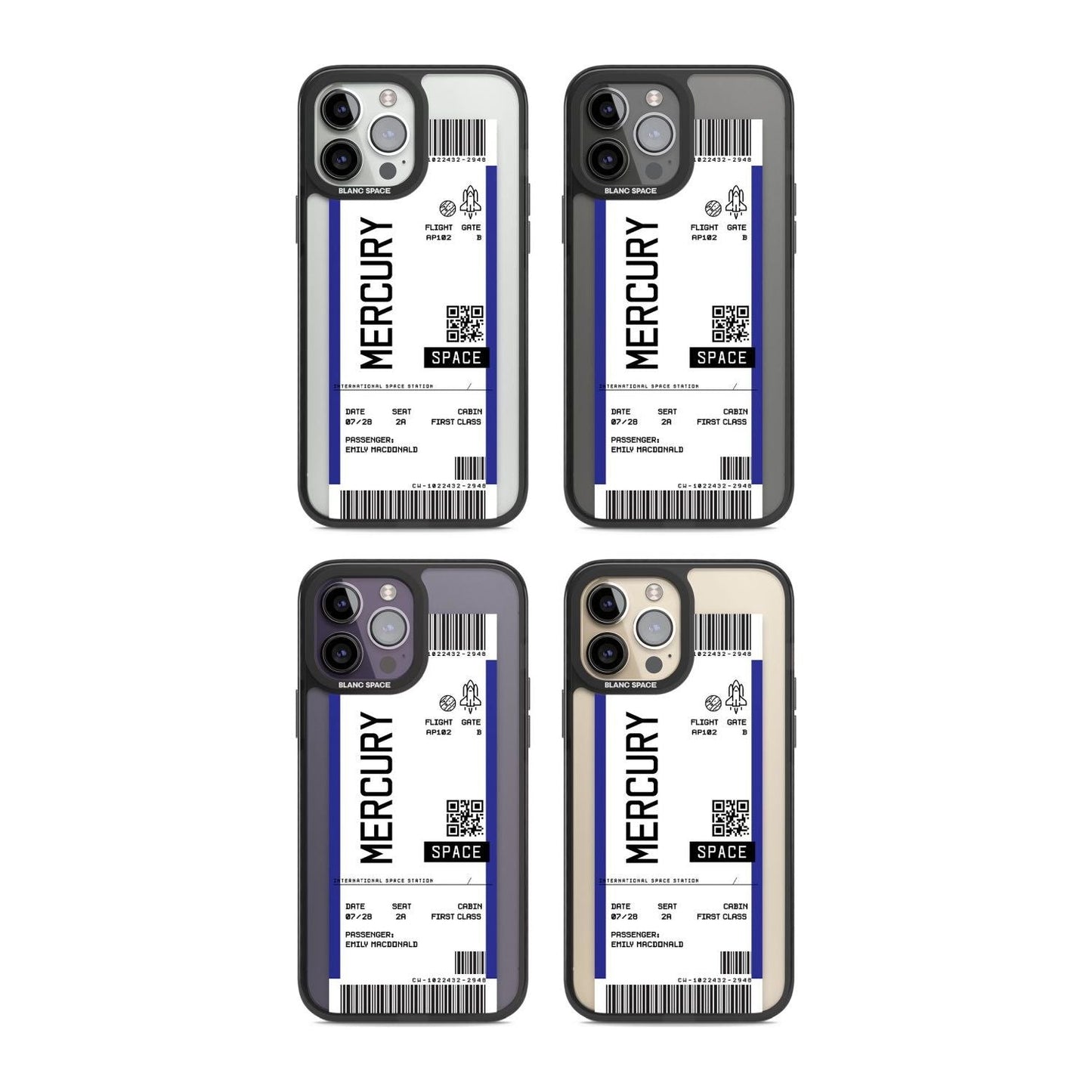 Personalised Mercury Travel Ticket