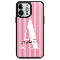 Personalised Pink Stripes Initial