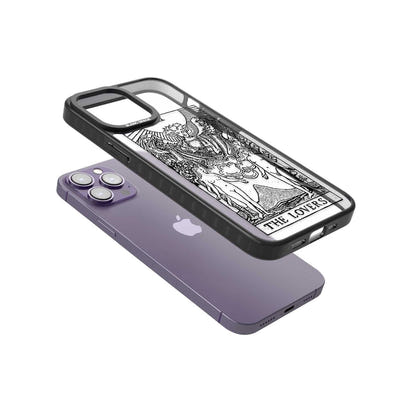 Personalisierte Tarotkarte „Die Liebenden“ (Transparent)