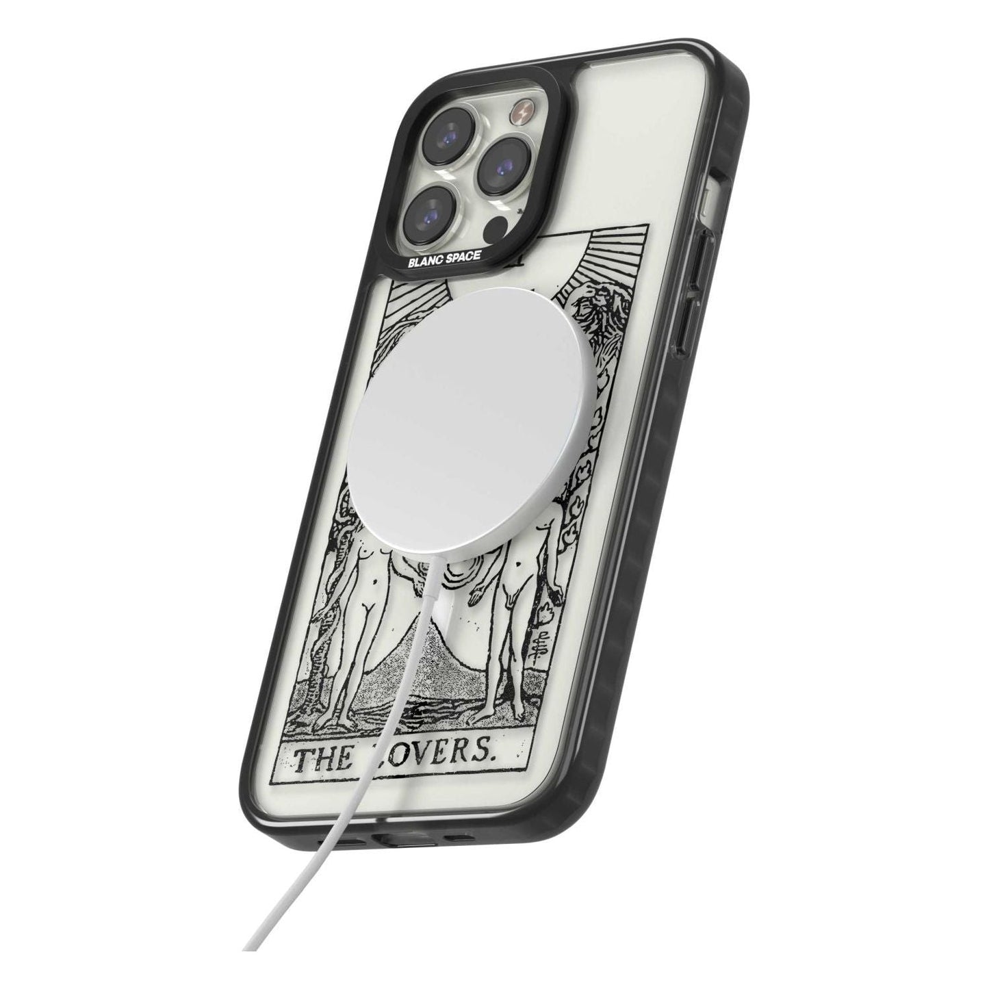 Personalisierte Tarotkarte „Die Liebenden“ (Transparent)