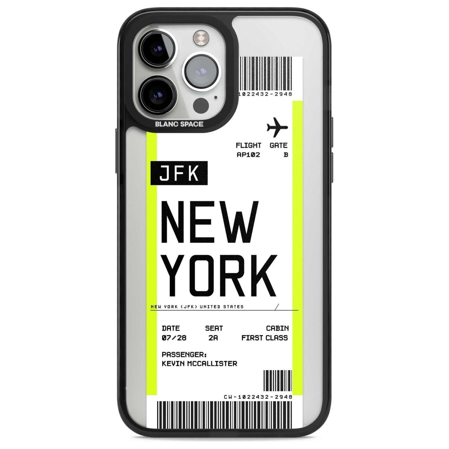 Personalised New York Boarding Pass