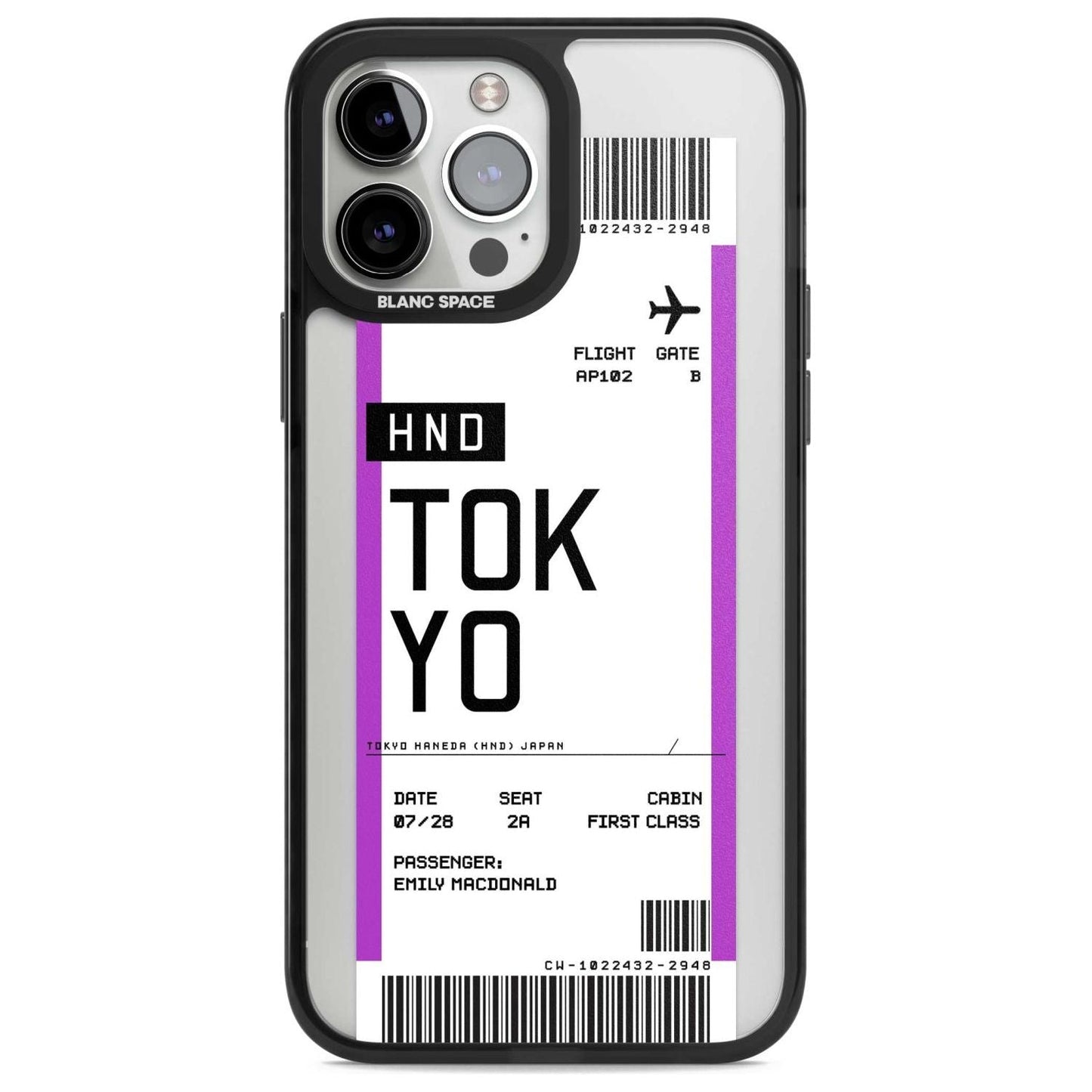 Personalised Tokyo Boarding Pass