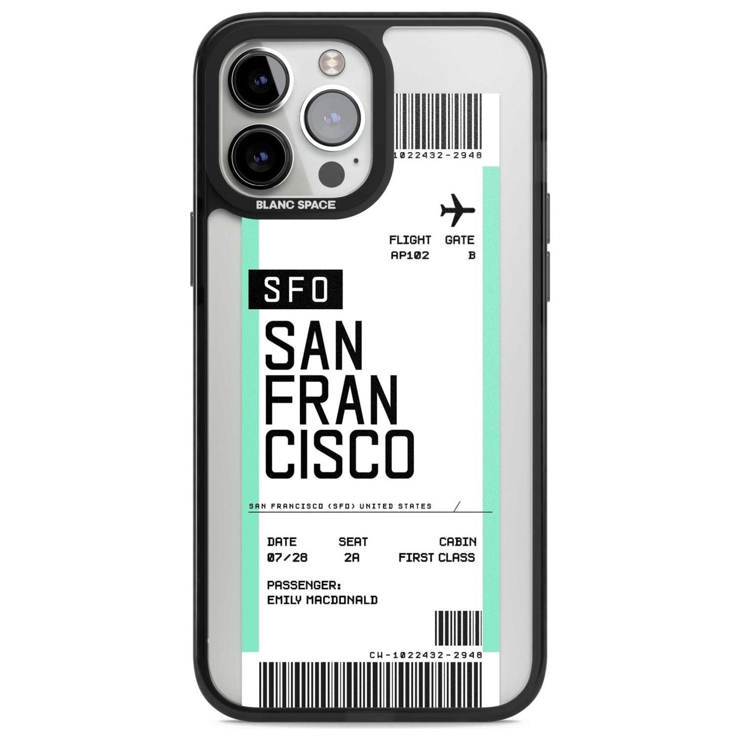 Personalised San Francisco Boarding Pass