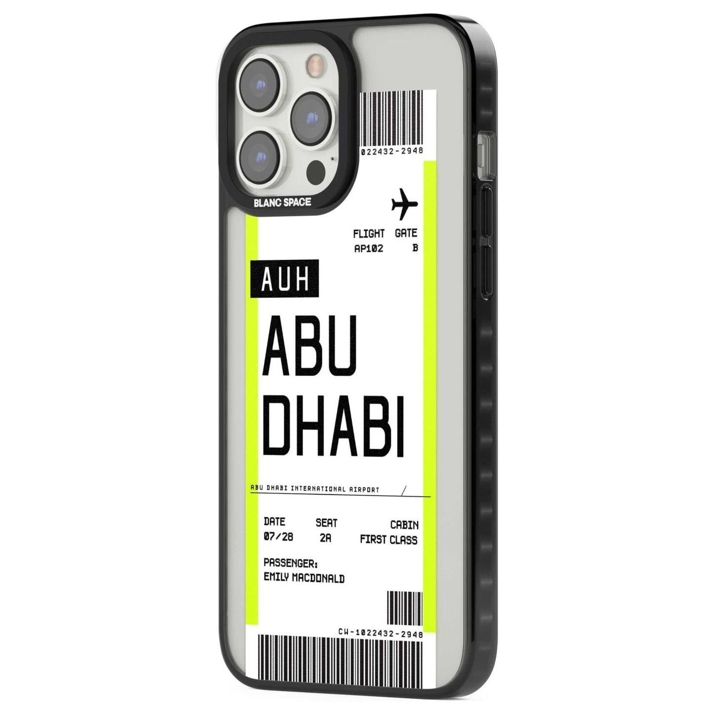 Personalised Abu Dhabi Boarding Pass