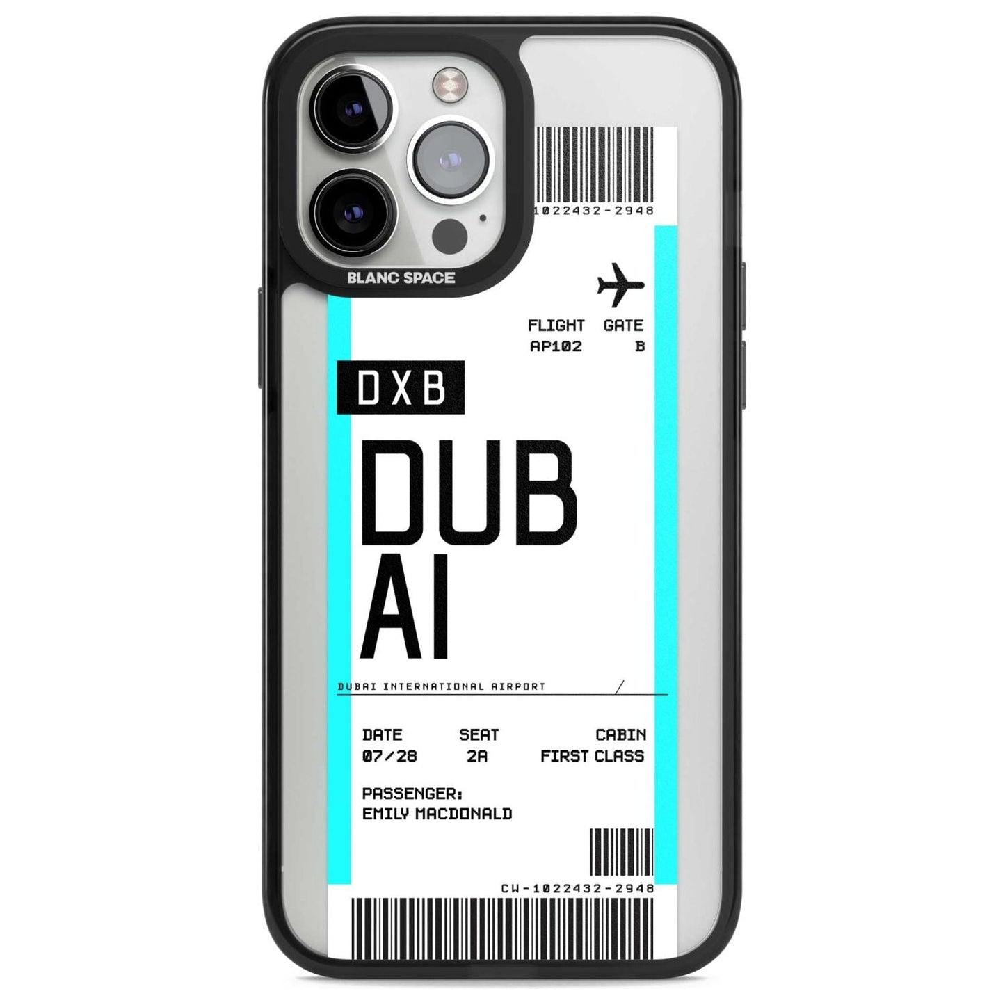 Personalised Dubai Boarding Pass
