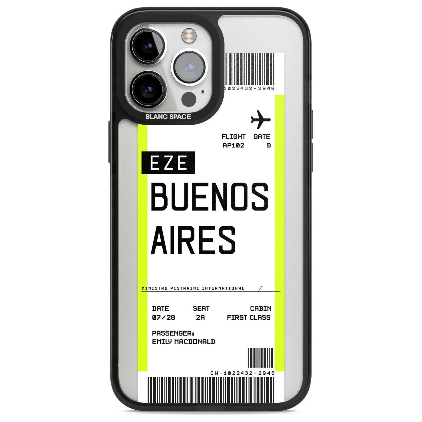 Personalised Buenos Aires Boarding Pass