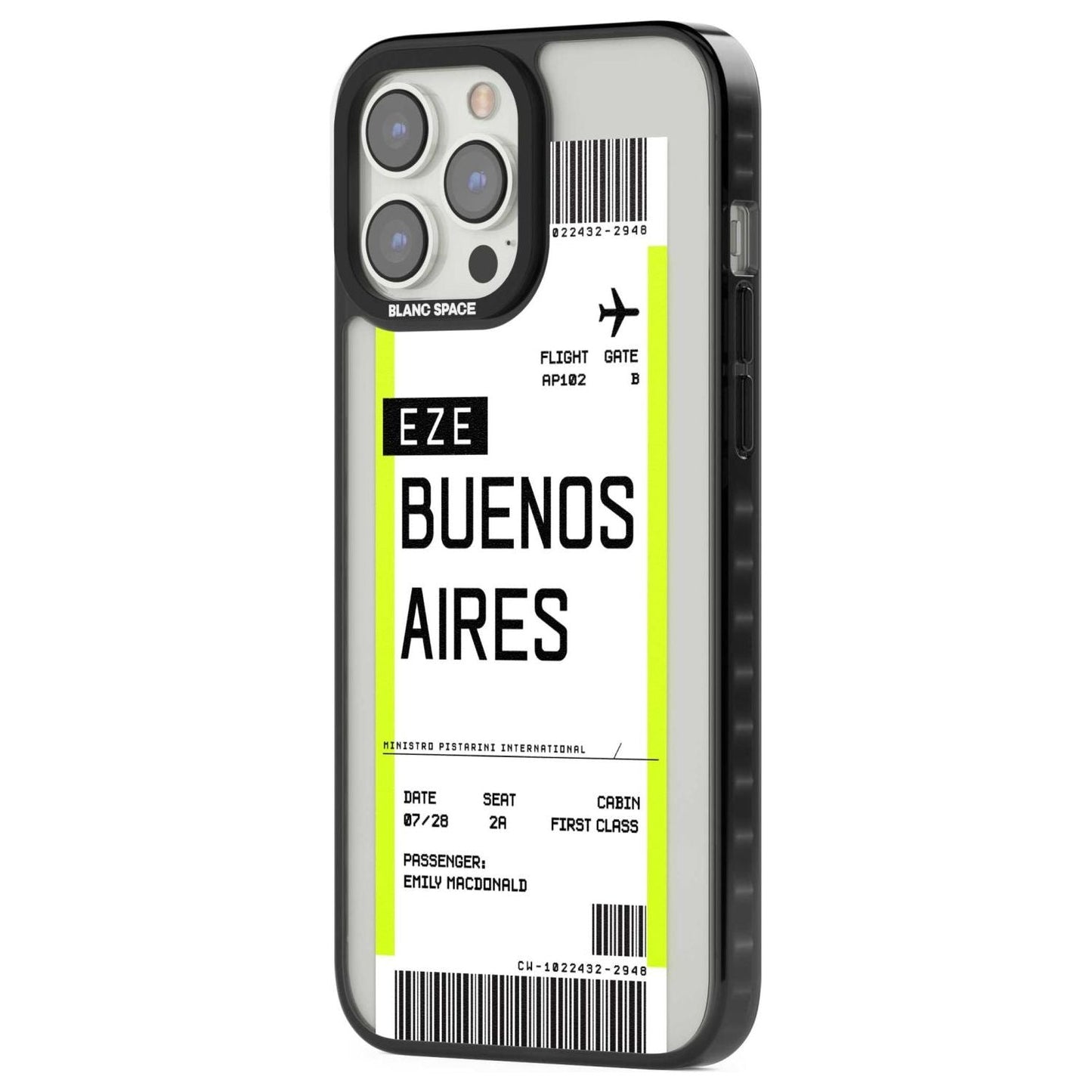 Personalised Buenos Aires Boarding Pass