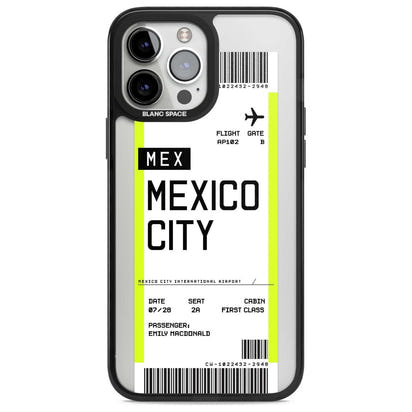 Carte d'embarquement personnalisée pour Mexico