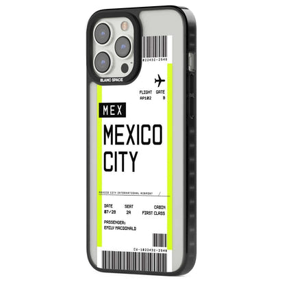 Carte d'embarquement personnalisée pour Mexico