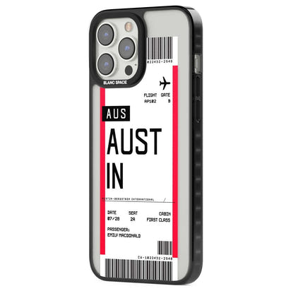 Personalised Austin Boarding Pass