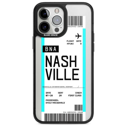 Carte d'embarquement personnalisée pour Nashville
