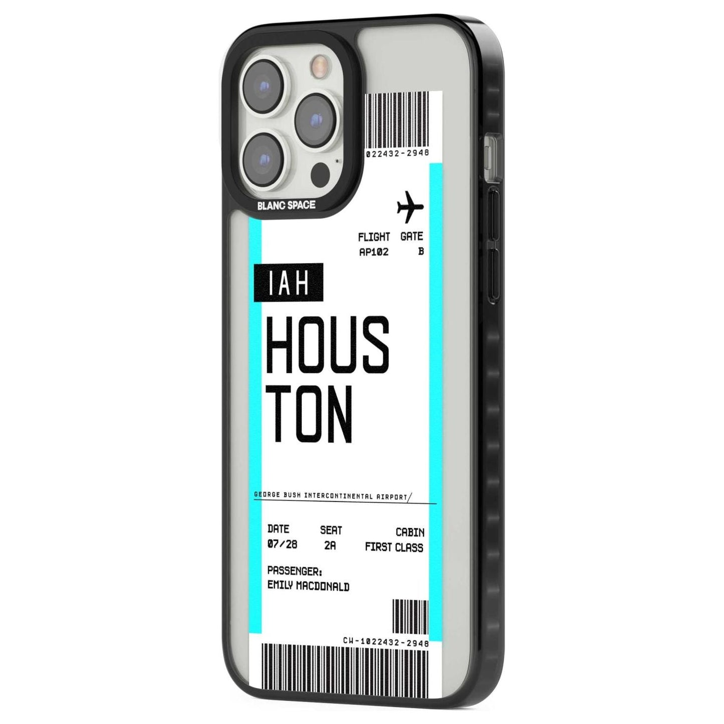 Personalised Houston Boarding Pass