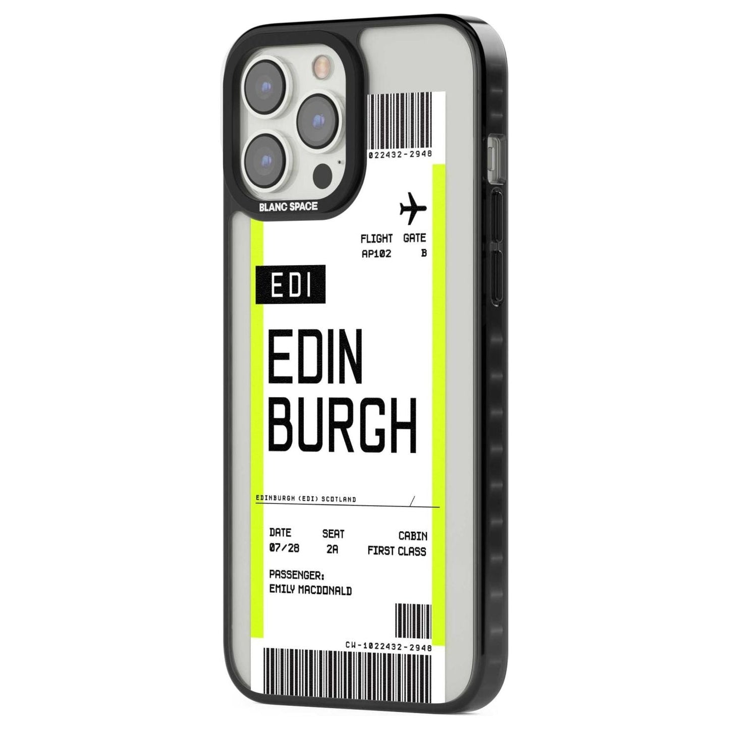 Personalised Edinburgh Boarding Pass