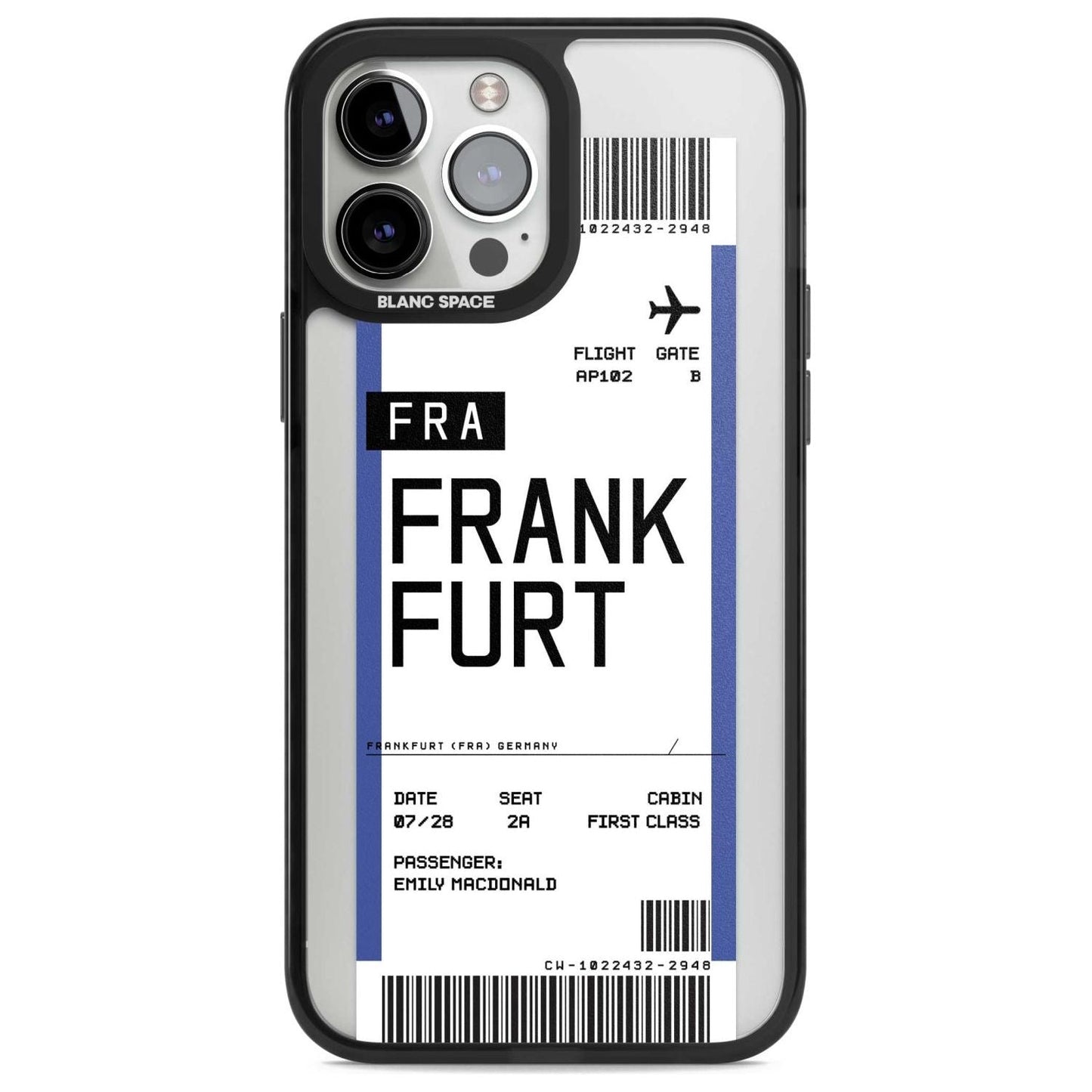 Personalised Frankfurt Boarding Pass