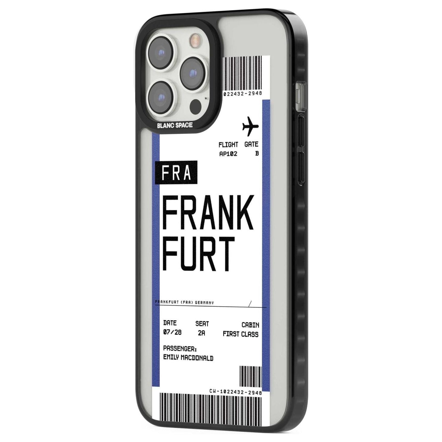 Personalised Frankfurt Boarding Pass