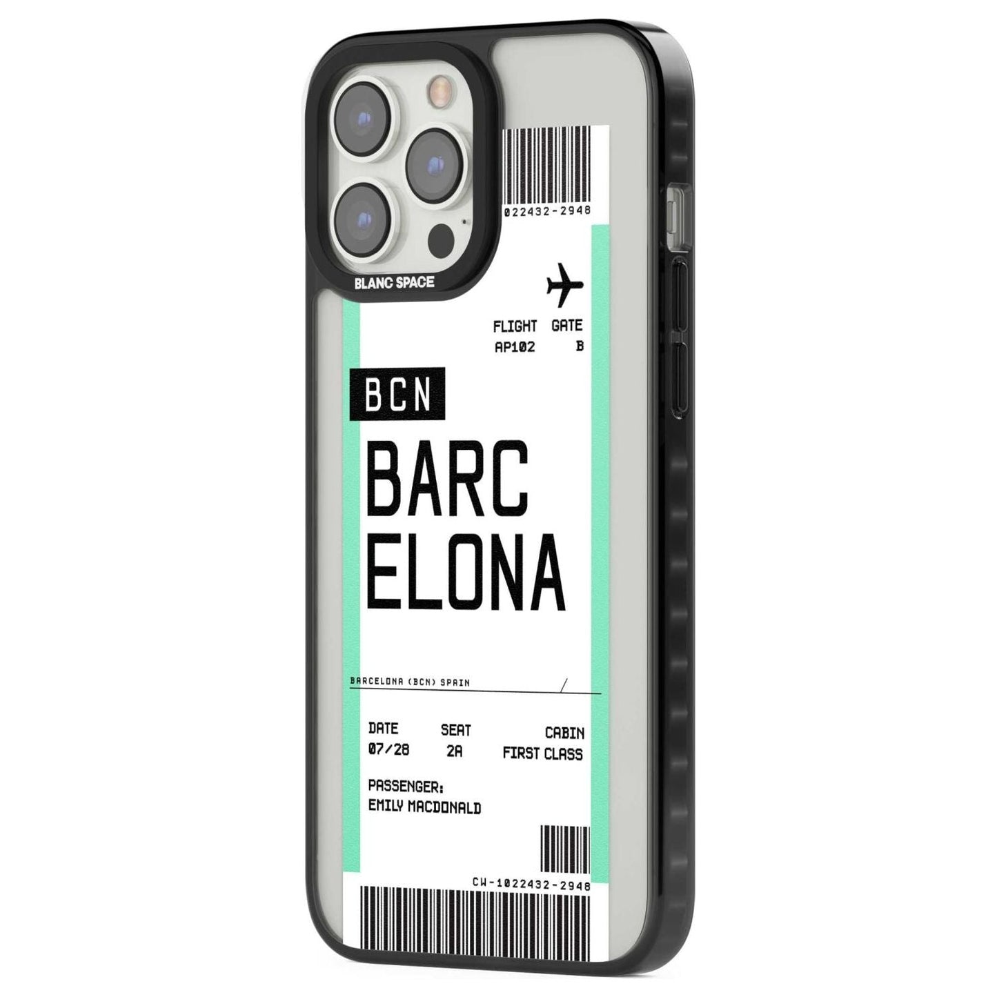 Personalised Barcelona Boarding Pass