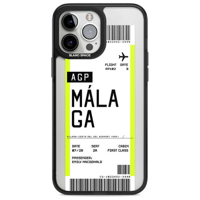 Personalised Málaga Boarding Pass