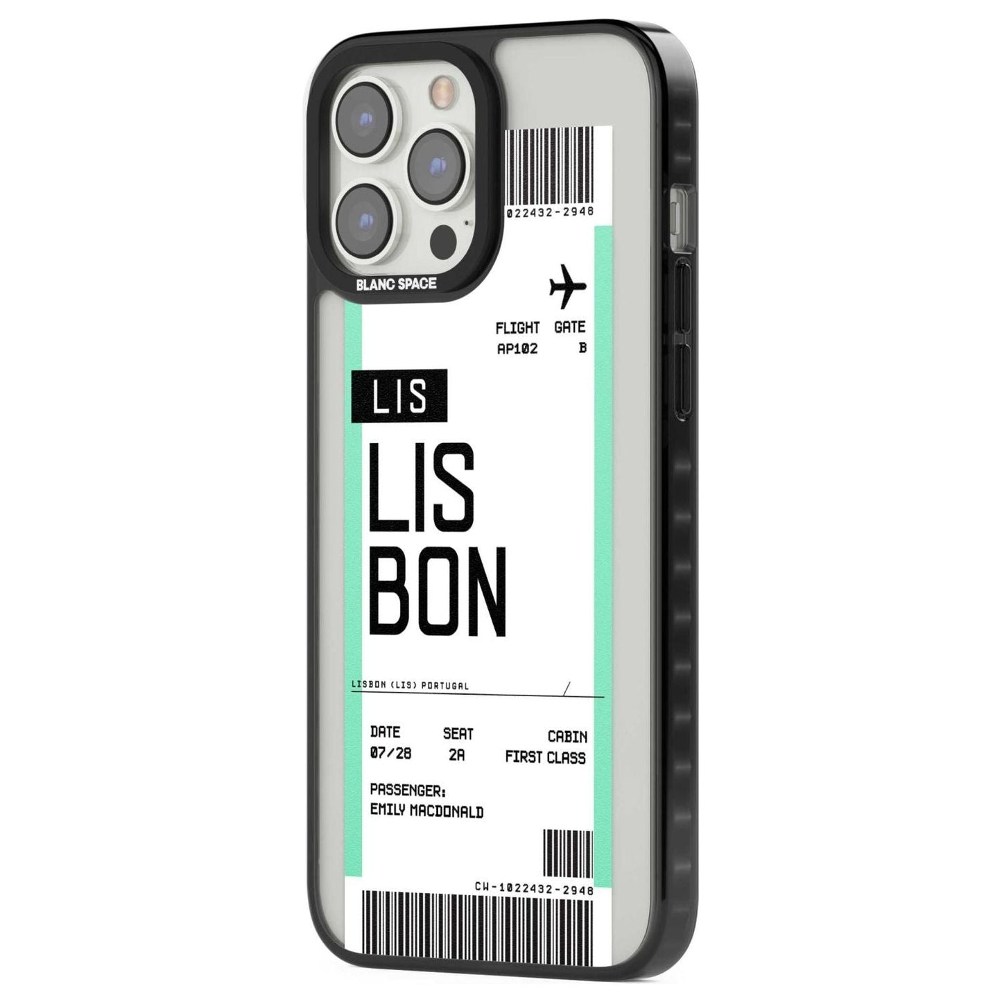 Personalised Lisbon Boarding Pass