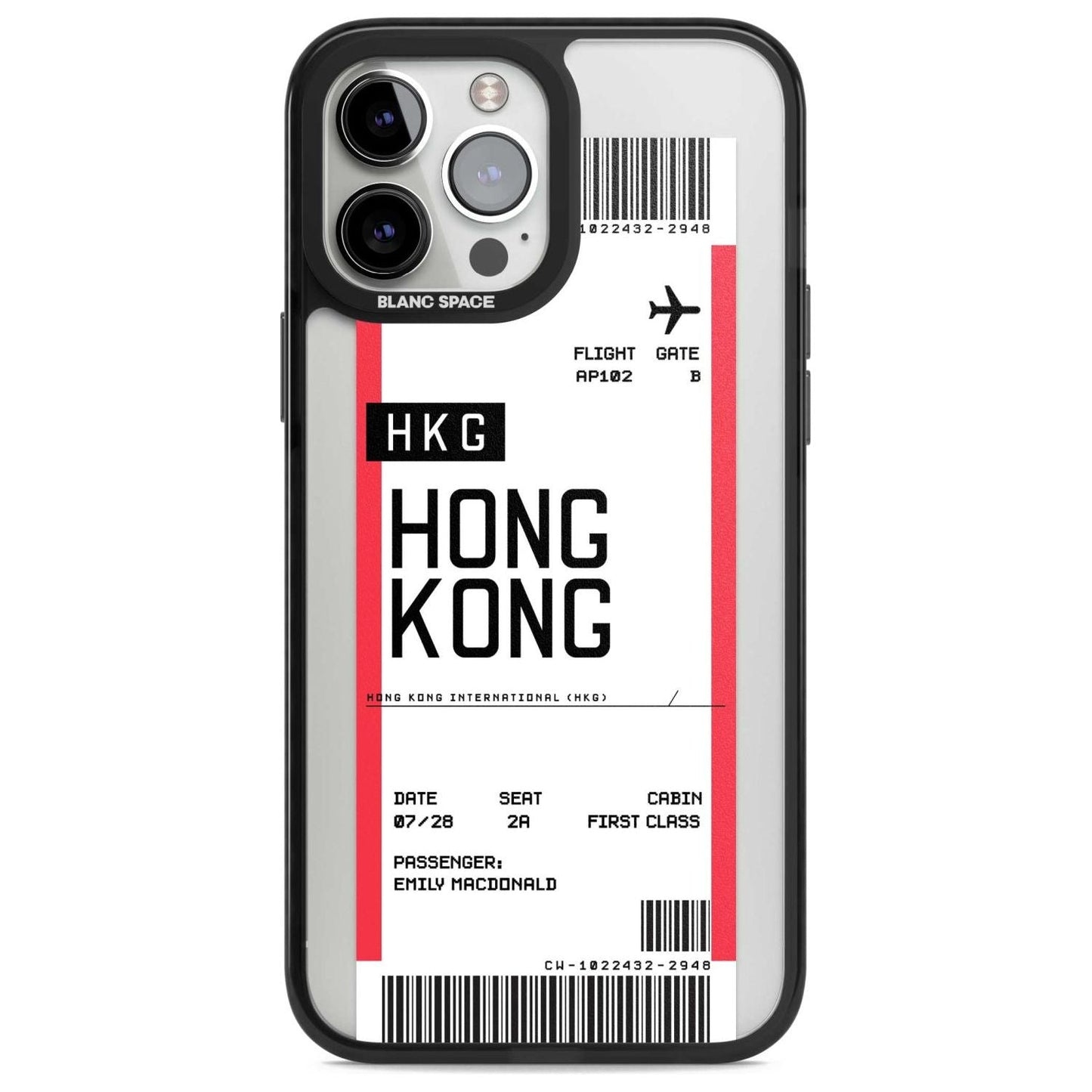 Personalised Hong Kong Boarding Pass