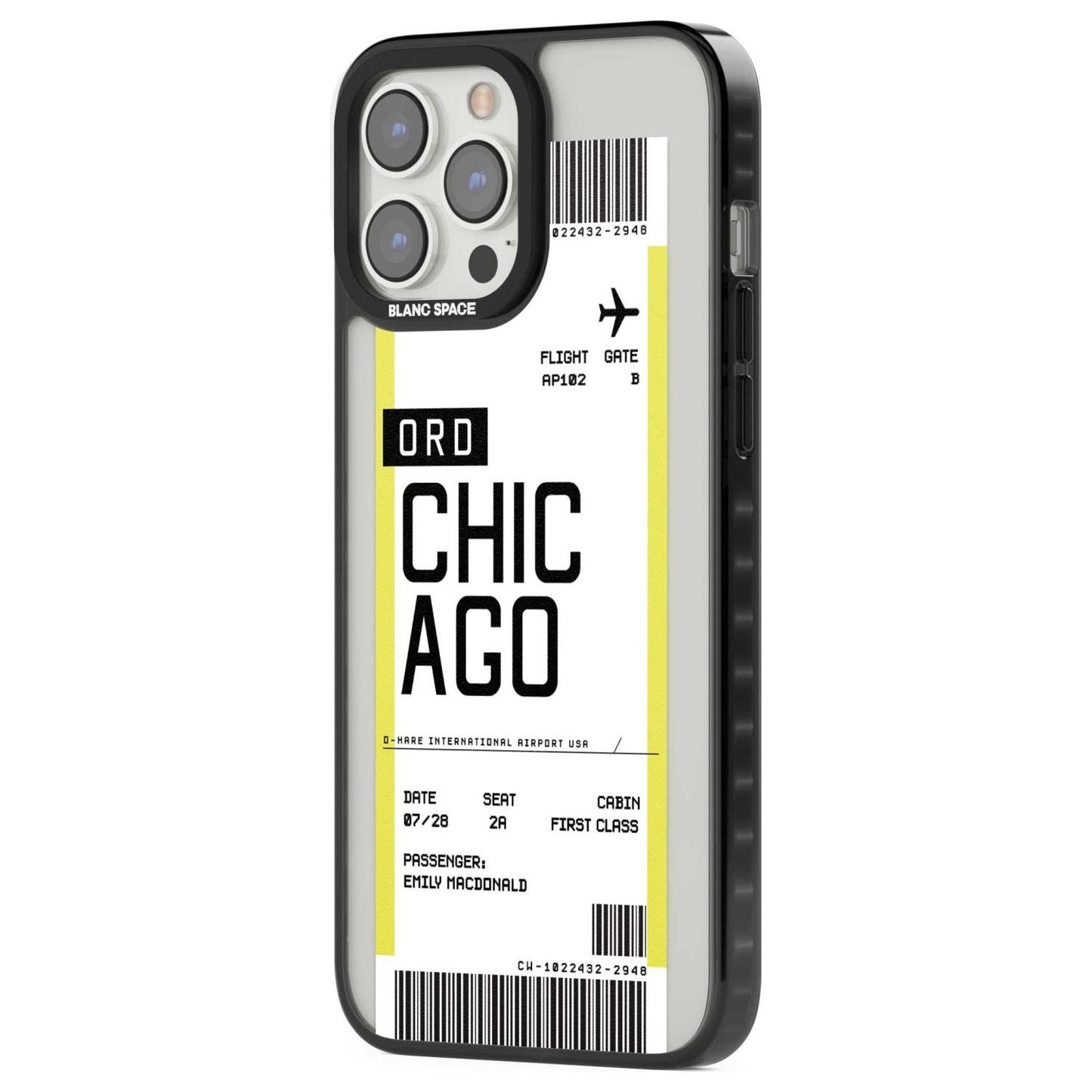 Personalised Chicago Boarding Pass
