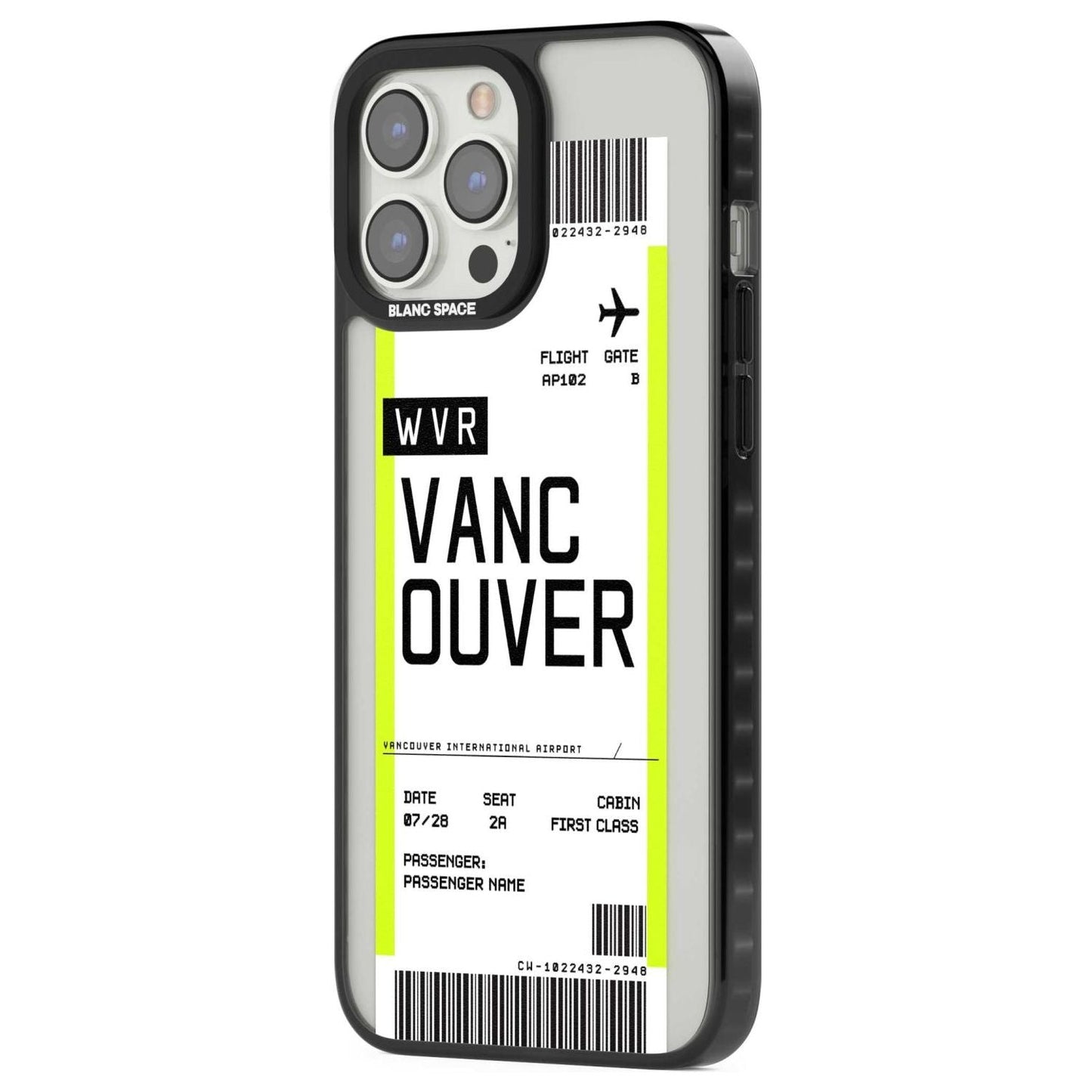 Personalised Vancouver Boarding Pass