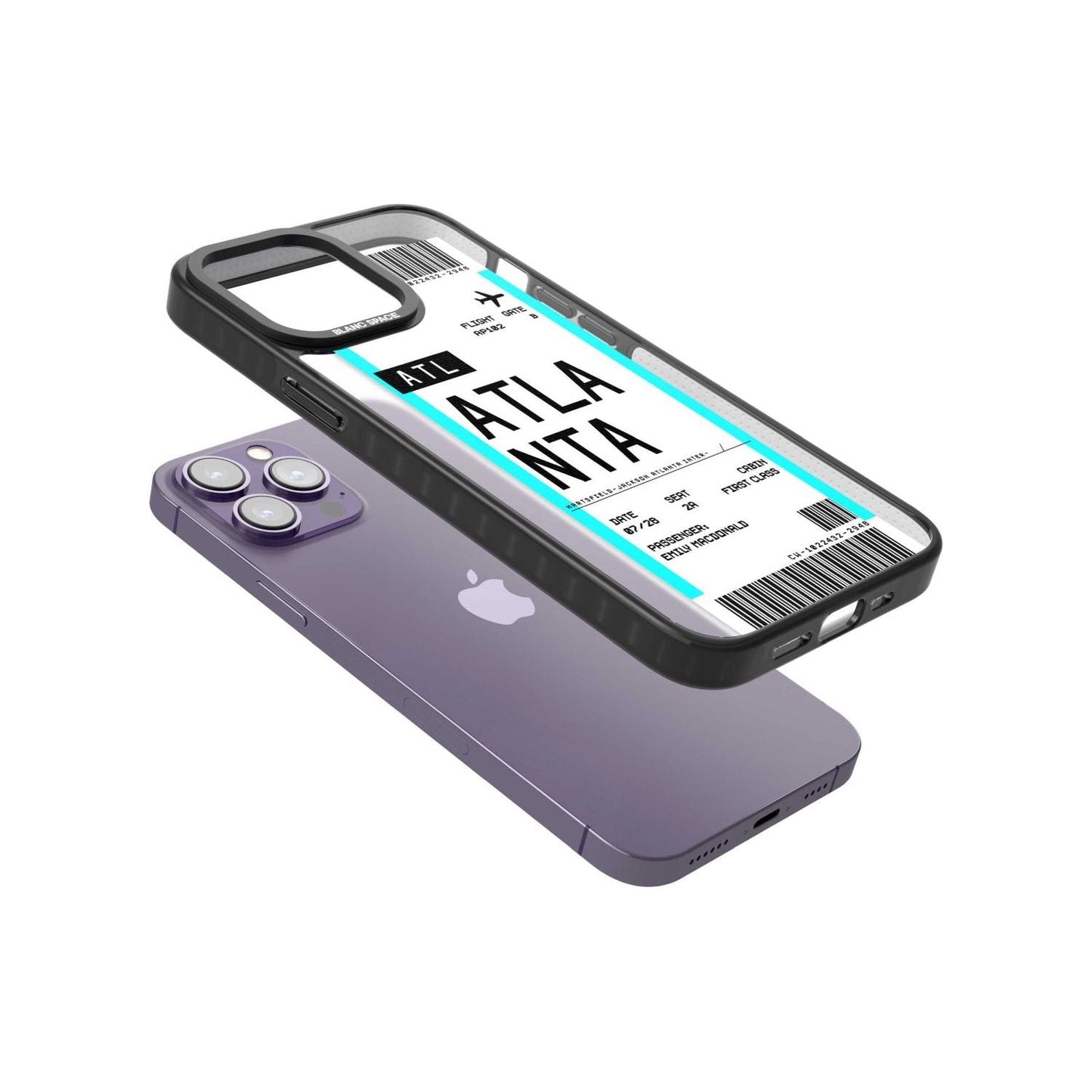 Personalisierte Atlanta-Bordkarte