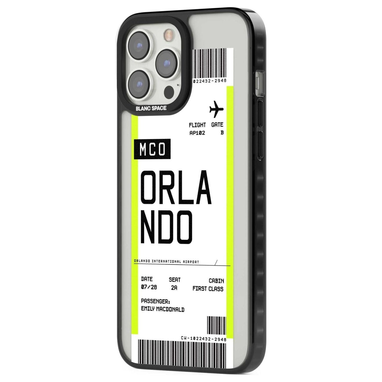 Personalised Orlando Boarding Pass