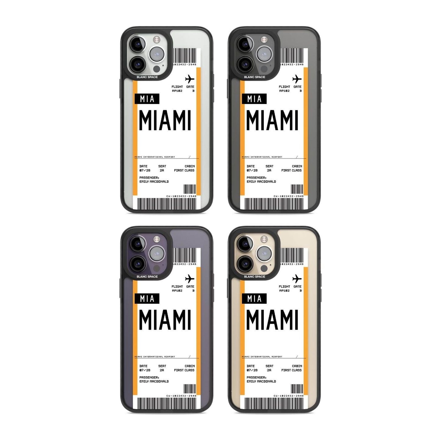 Personalised Miami Boarding Pass