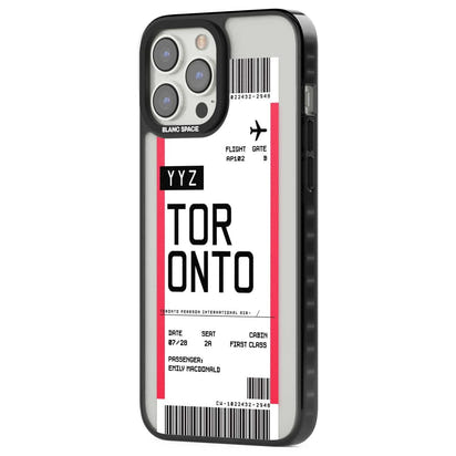 Personalised Toronto Boarding Pass