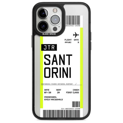 Personalisierte Bordkarte für Santorini