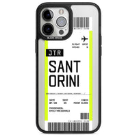 Personalisierte Bordkarte für Santorini