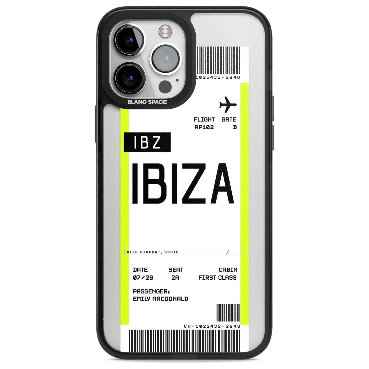 Personalised Ibiza Boarding Pass