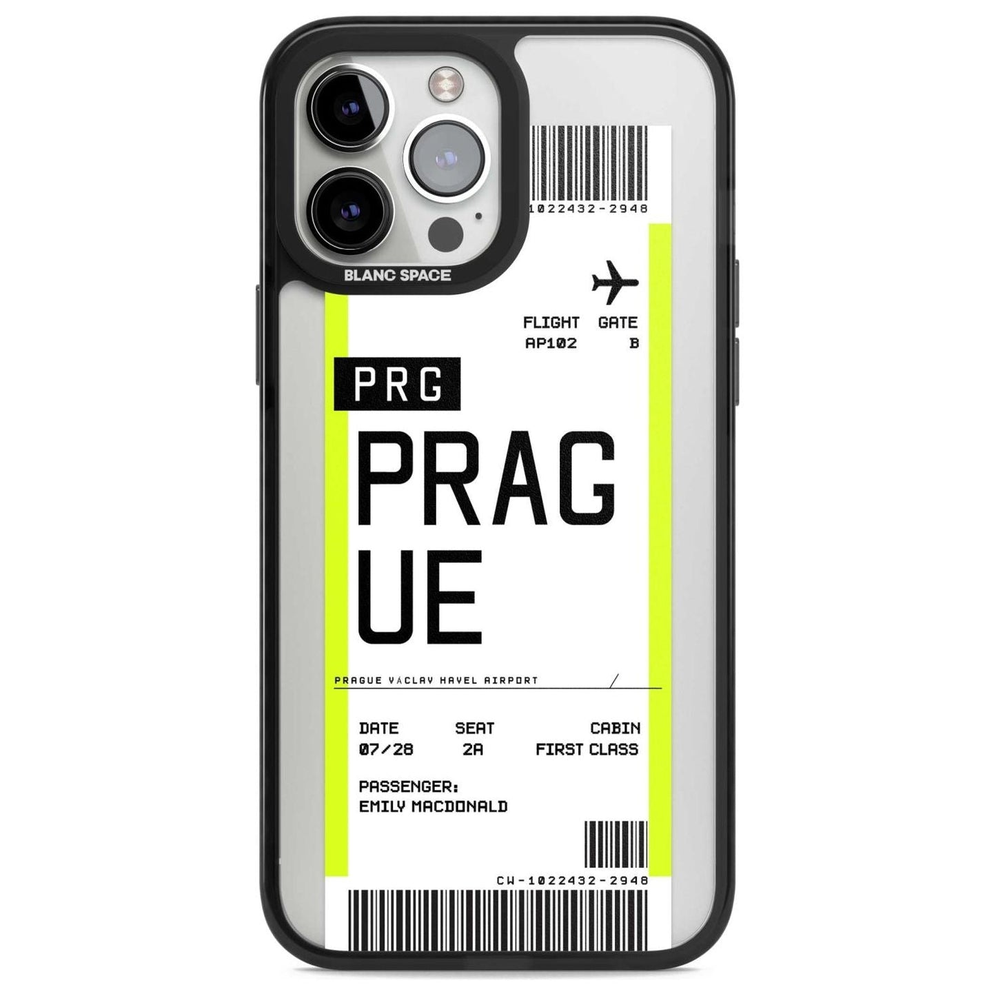 Personalised Prague Boarding Pass