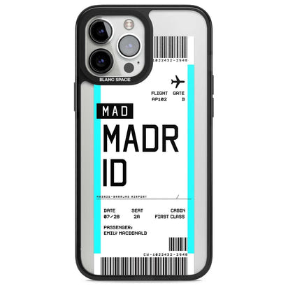 Personalised Madrid Boarding Pass