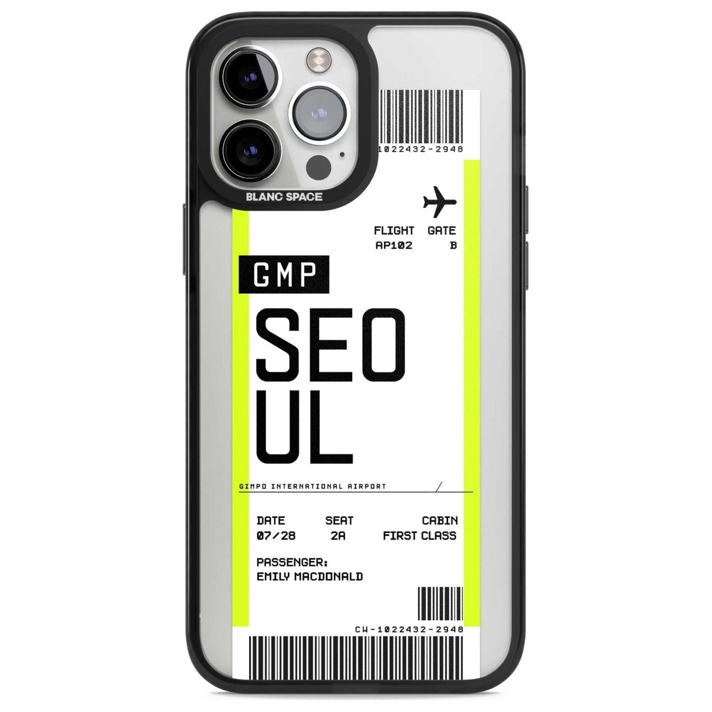 Personalised Seoul Boarding Pass