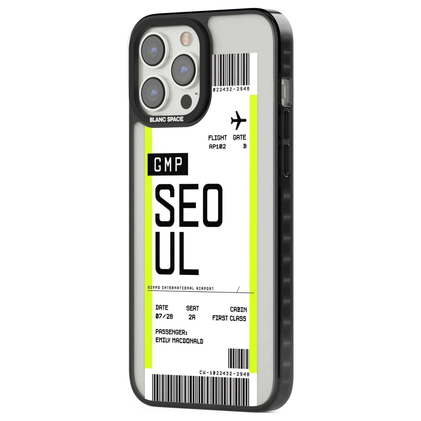 Personalised Seoul Boarding Pass