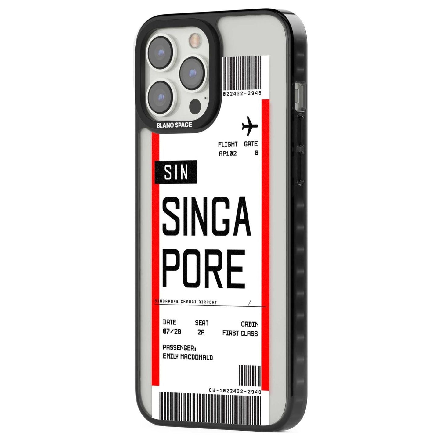 Personalised Singapore Boarding Pass