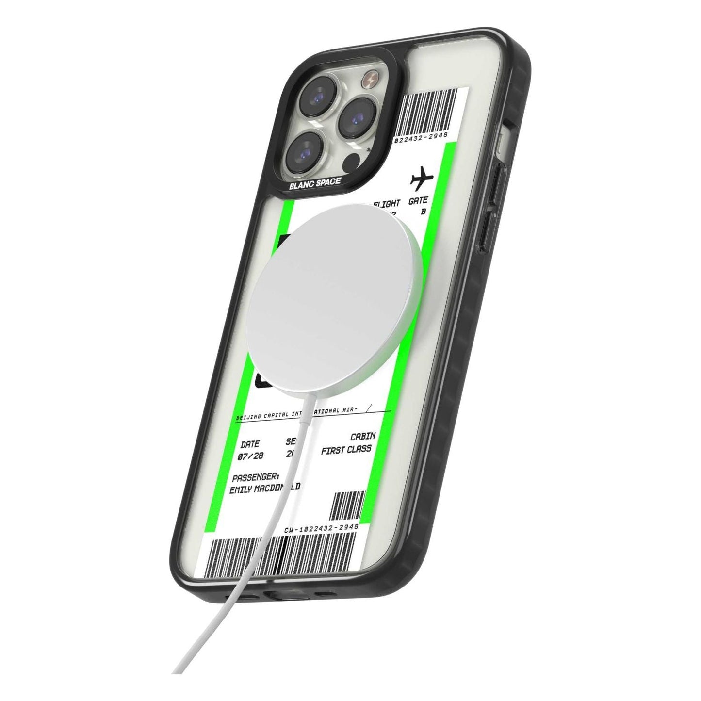 Carte d'embarquement personnalisée pour Pékin